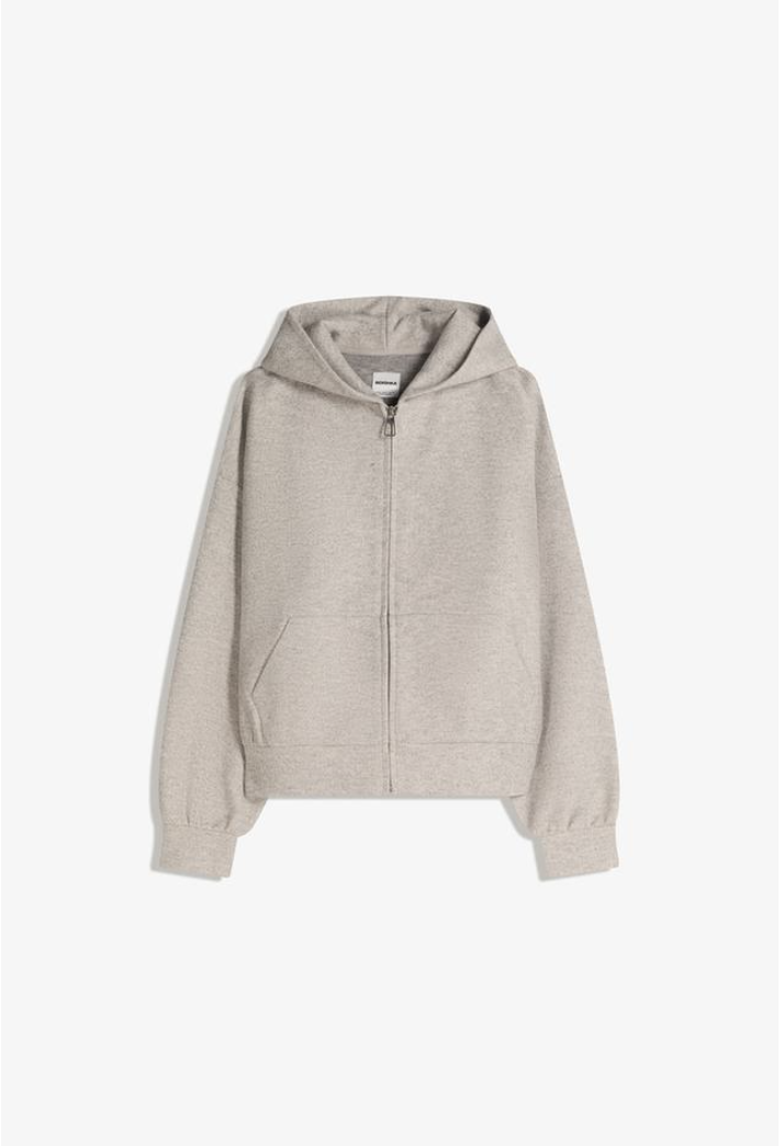 Sudadera cremallera paño